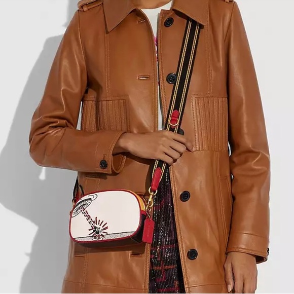 Coach X Disney Keith Haring Mickey Mouse UFO Camera Crossbody Bag NWT - Picture 4 of 16